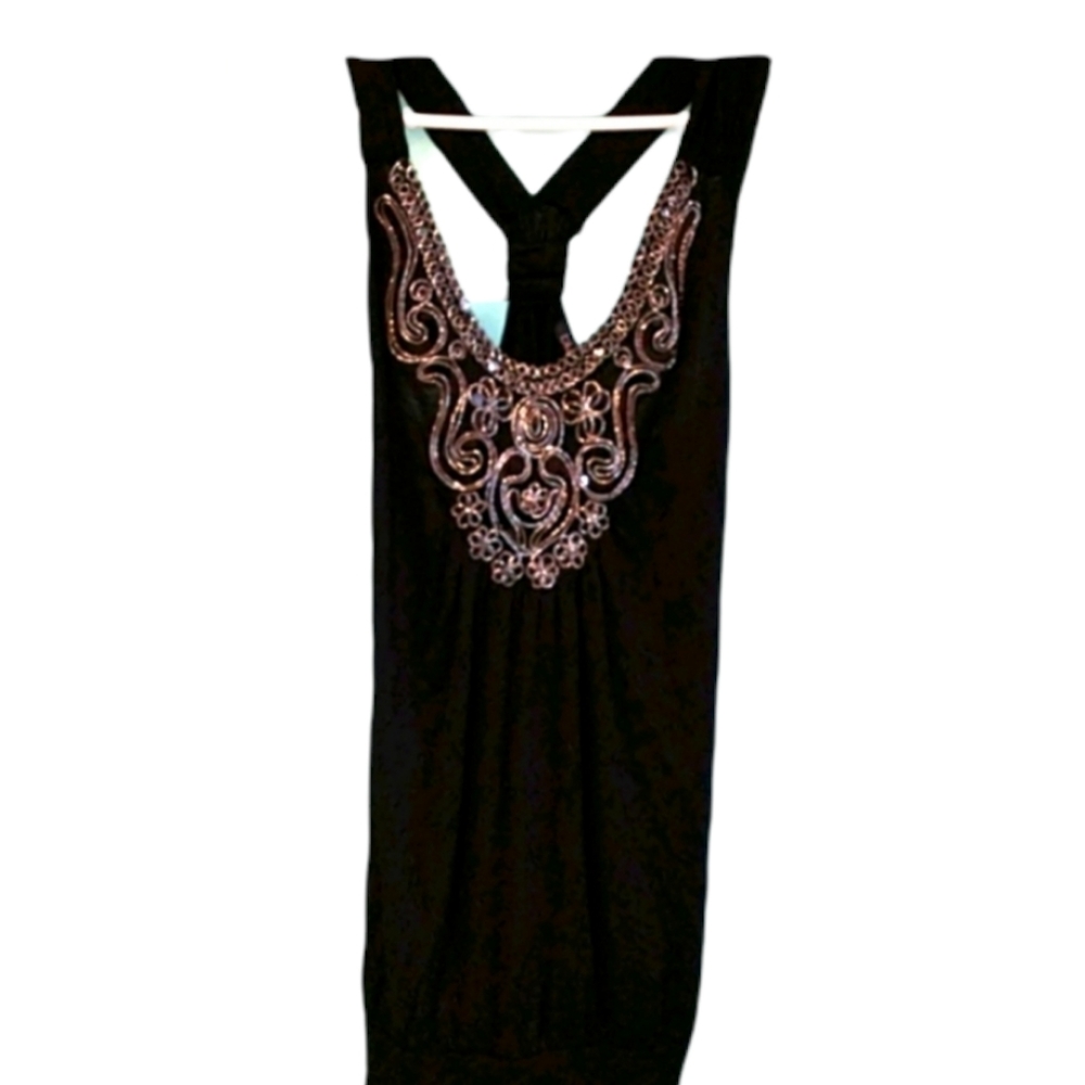 Blue Heaven Tank Knotted Tie Back